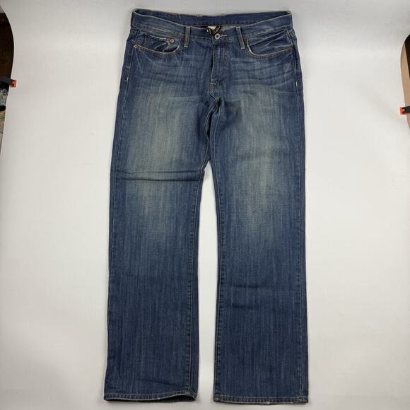 Lucky Brand Vintage Straight Denim Blue Jeans Tag Sz 34 (Actual 37x34) Cotton - Picture 2 of 15